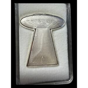 5 Grams of Fine Silver UFO Flying Saucer Bar Pan Silver Company Bullion
